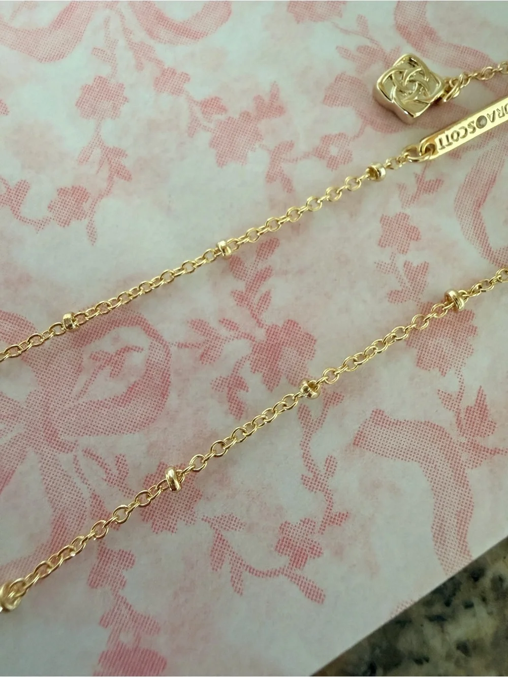 LoveShackFancy x Kendra Scott Gold Bow Pearl Drop Necklace Gift Set